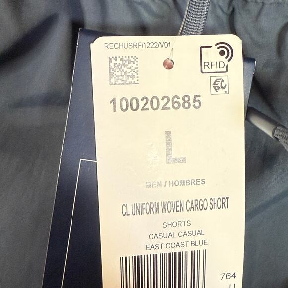 Reebok Men's Classics Uniform Regular-Fit 9" Cargo Shorts blue grey L MSRP $50 - Picture 5 of 8